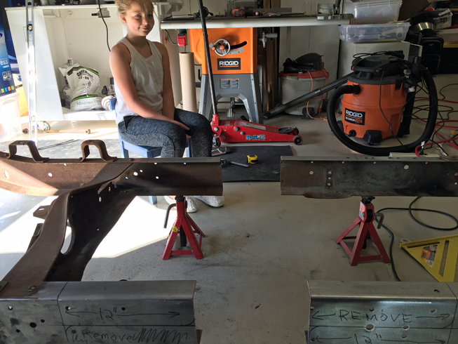 Frame sectioned