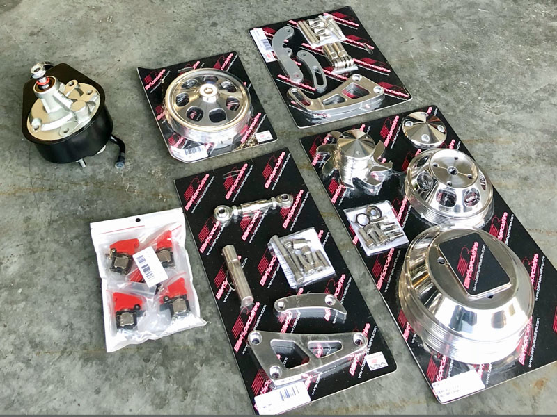 Billet Aluminum Pwr Steering pump and pulleys