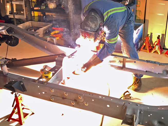 Welding Up the Frame